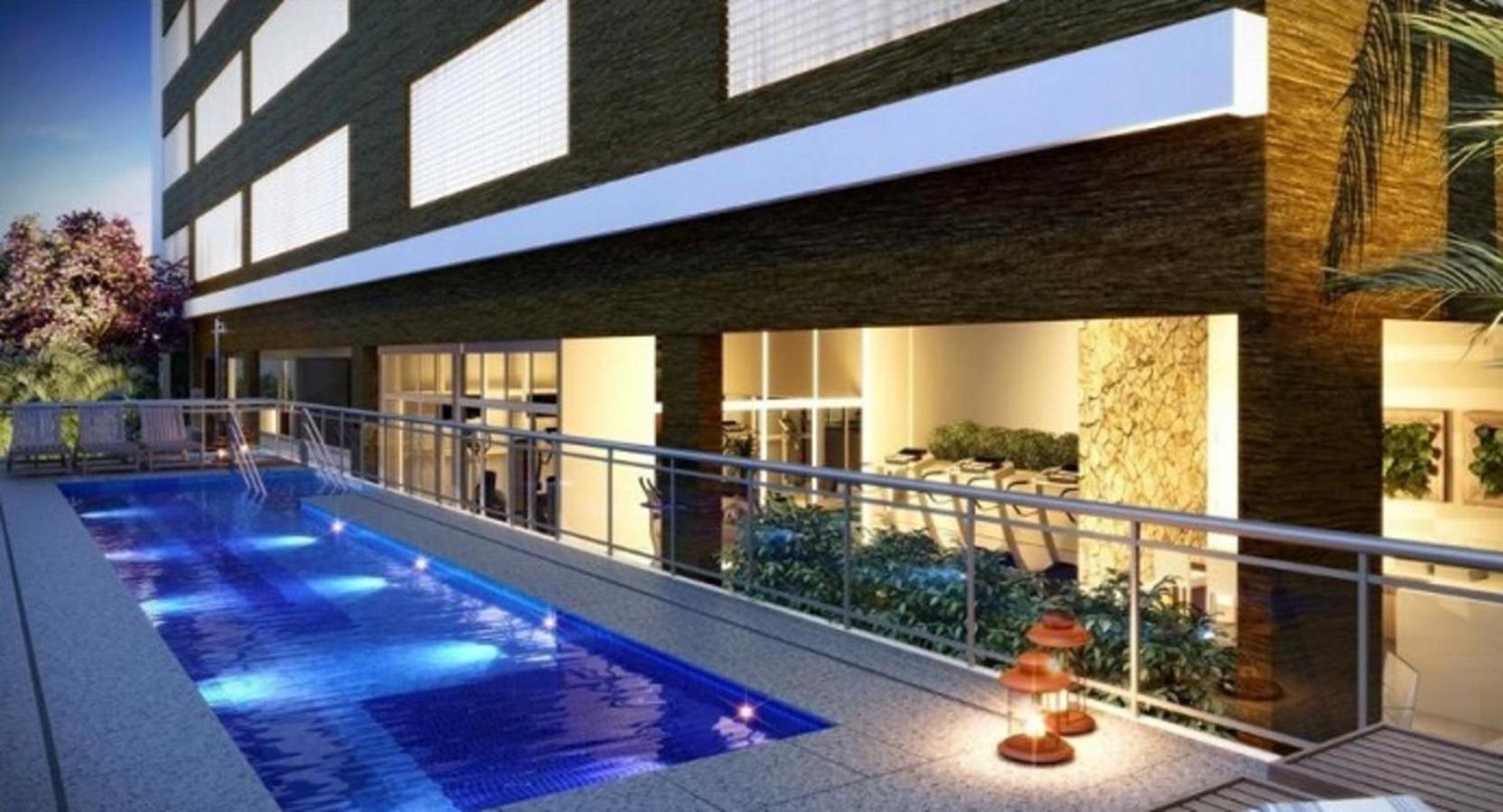 Apto Top Com Vista Pro Mar Em Condominio Completo Em Frente A Praia! Santos  Luaran gambar